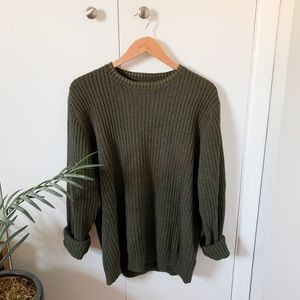 Eddie Bauer Green Knit Sweater